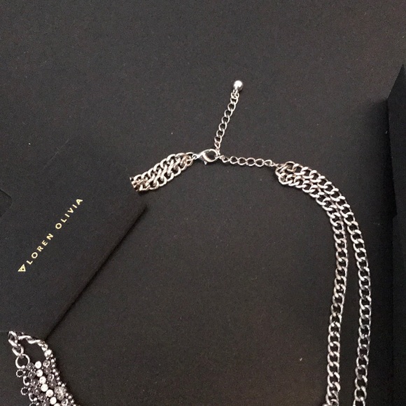 Silver statement necklace - Picture 4 of 4